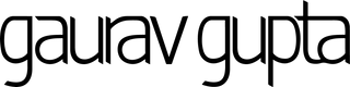 Gaurav Gupta logo black PNG