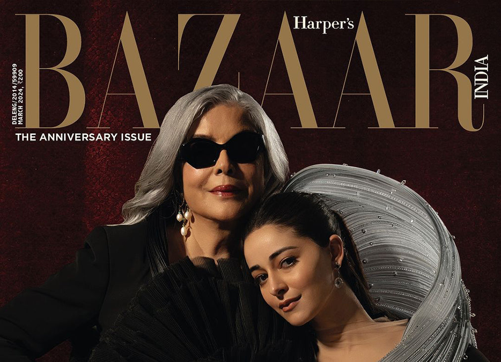 ZEENAT AMAN AND ANANYA PANDAY IN GAURAV GUPTA COUTURE