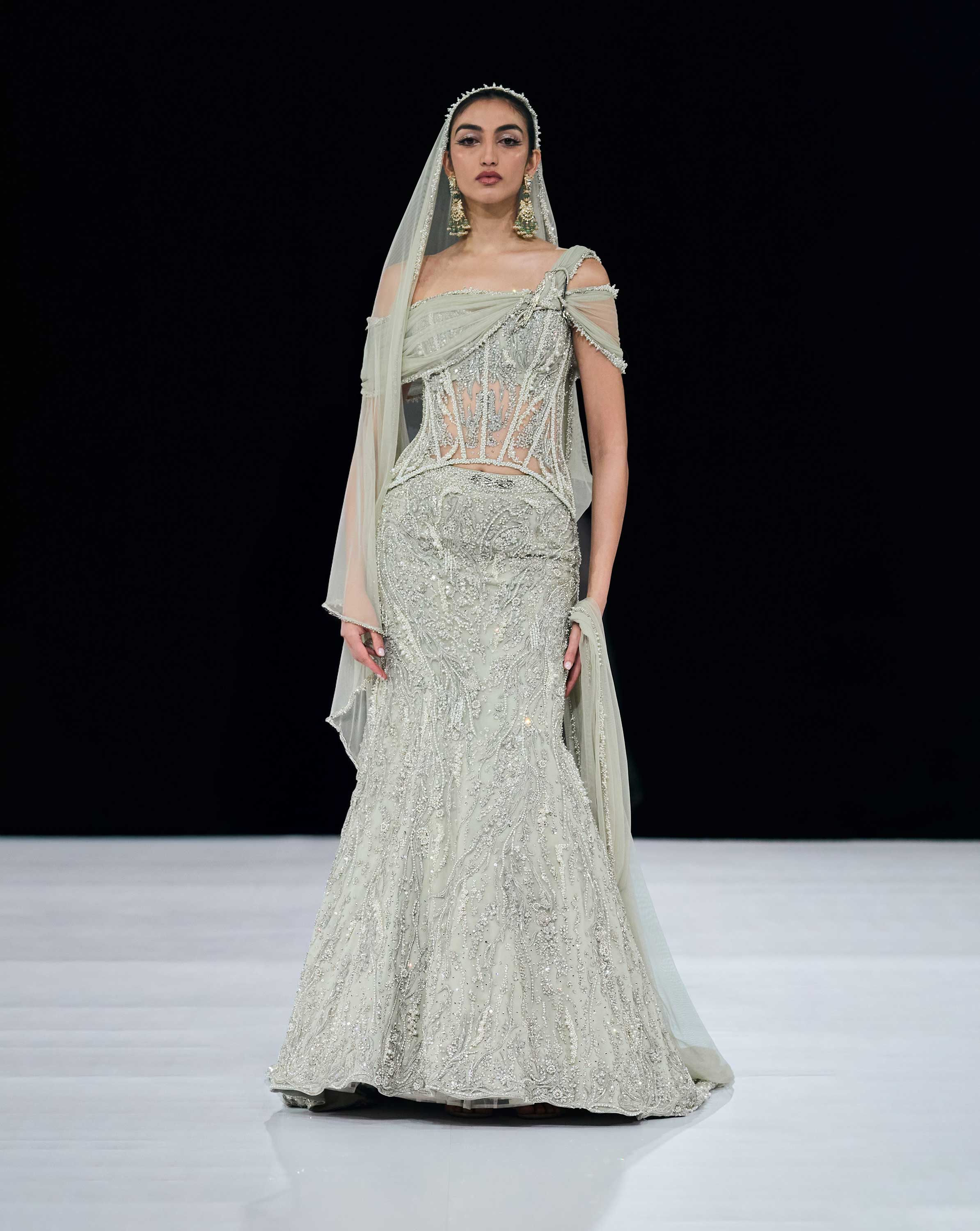 Blooming Pearl Lehenga