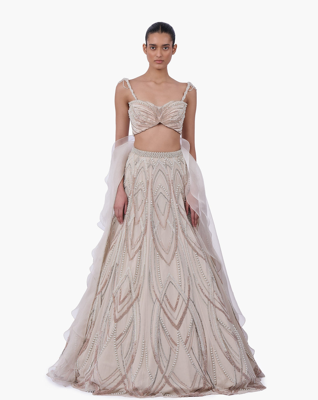 The Aureate Bloom Lehenga