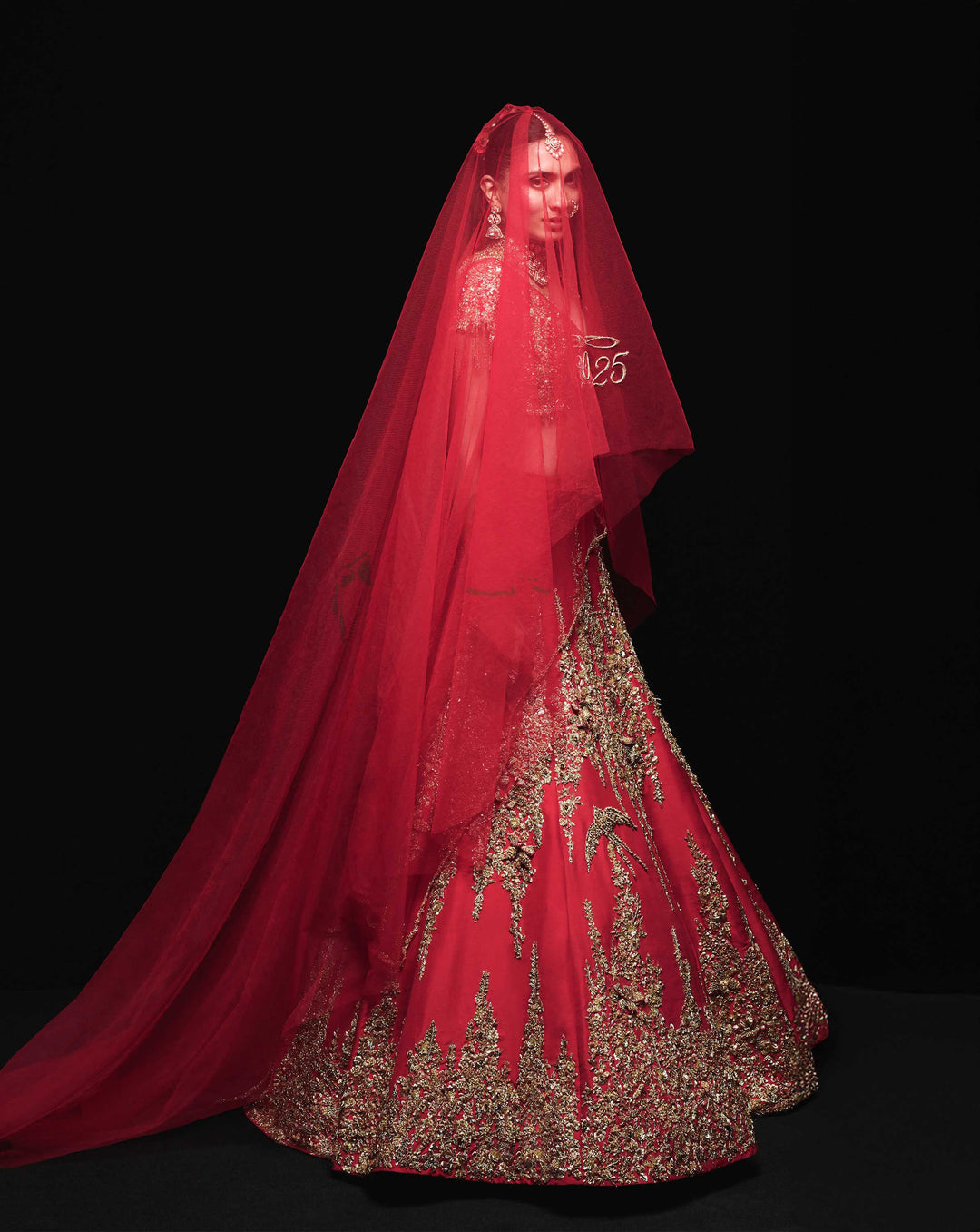 The Eos Ember Lehenga