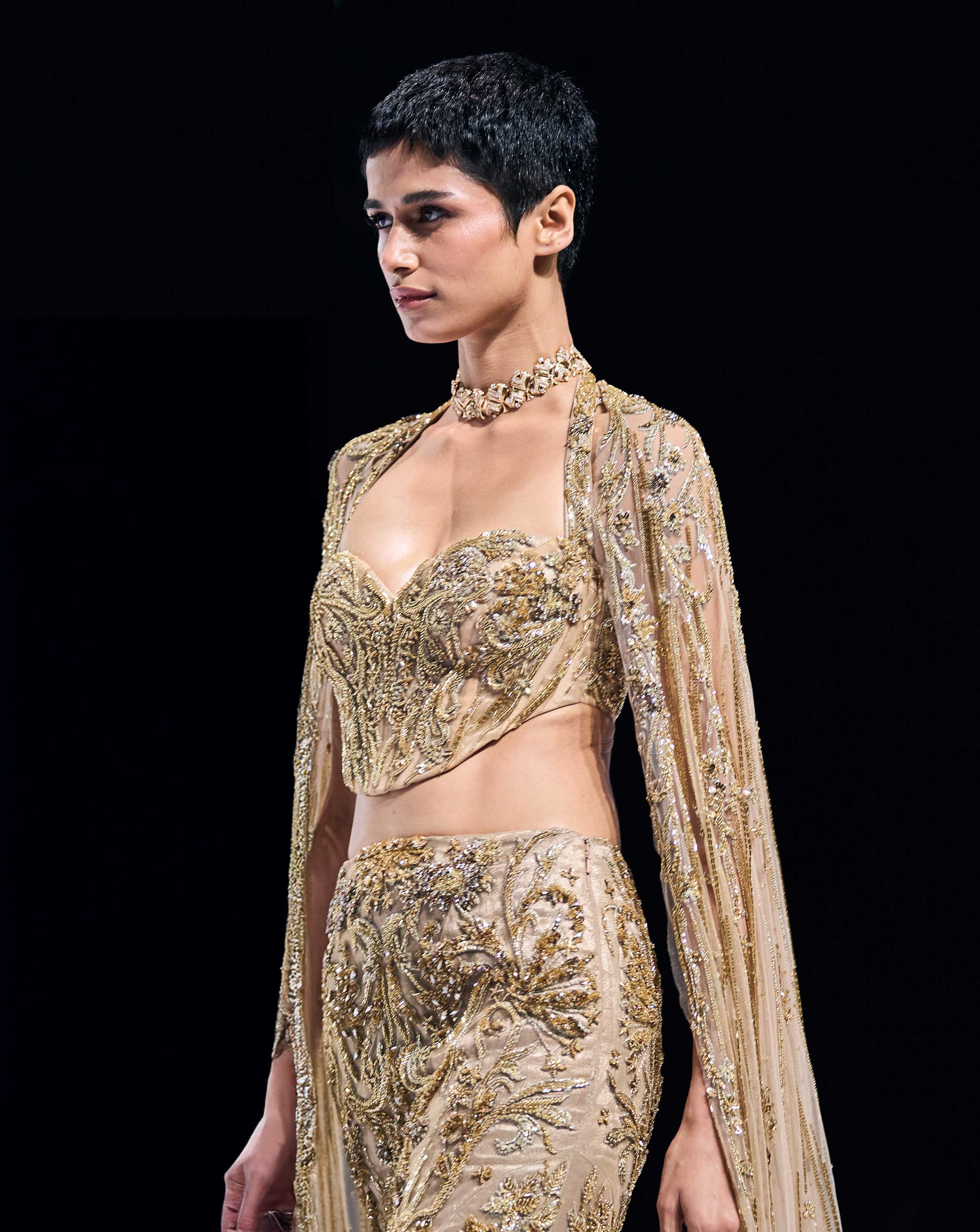 The Molten Crystal Lehenga