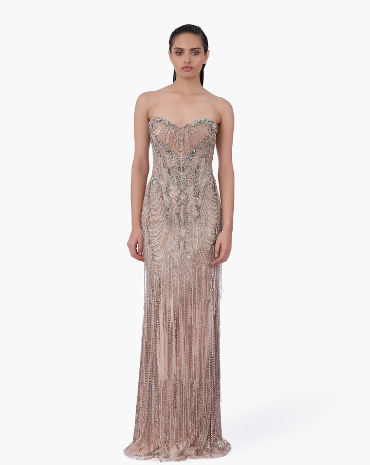 Baroque Cascade Gown