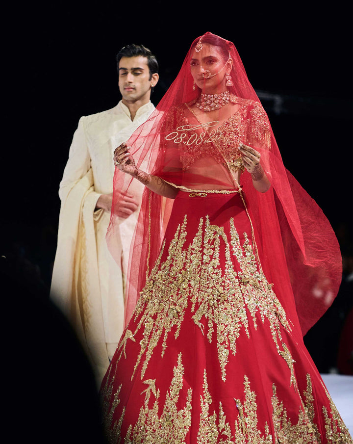 The Eos Ember Lehenga
