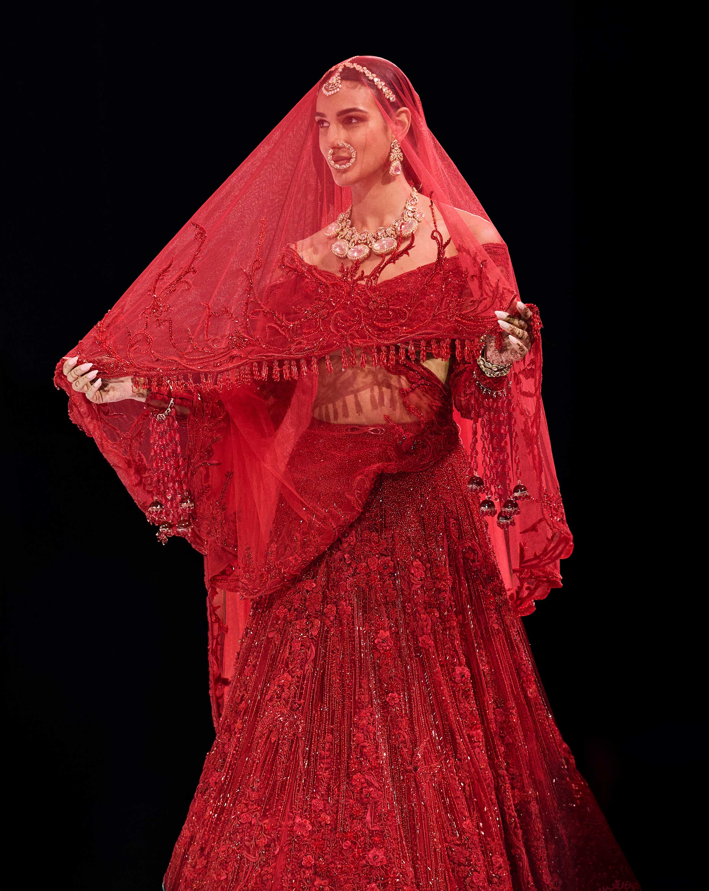Vermillion Oath Lehenga