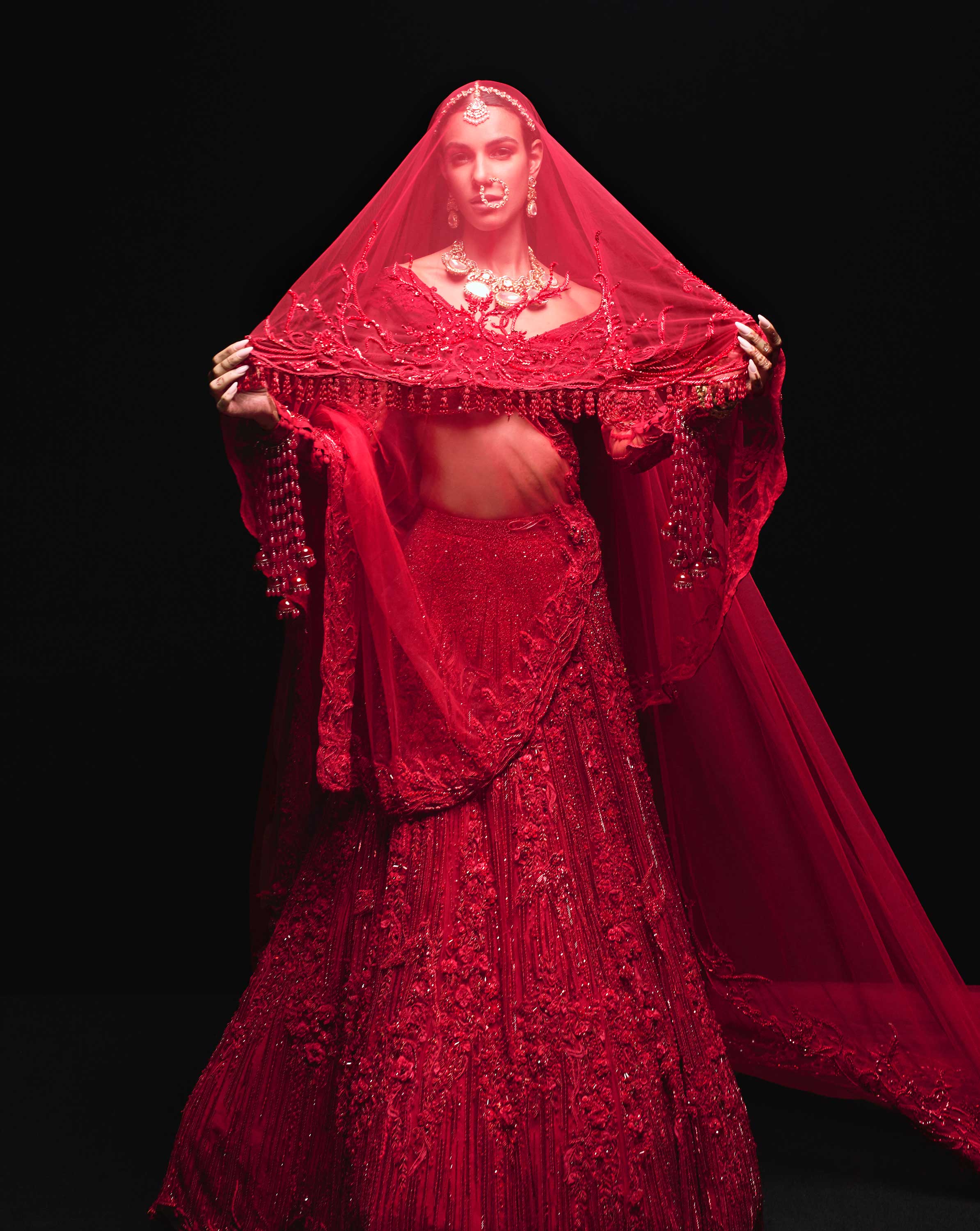 Vermillion Oath Lehenga