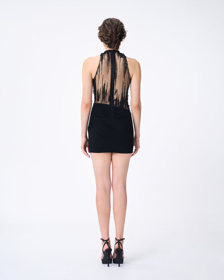 Lightfall Crystal Mini Dress