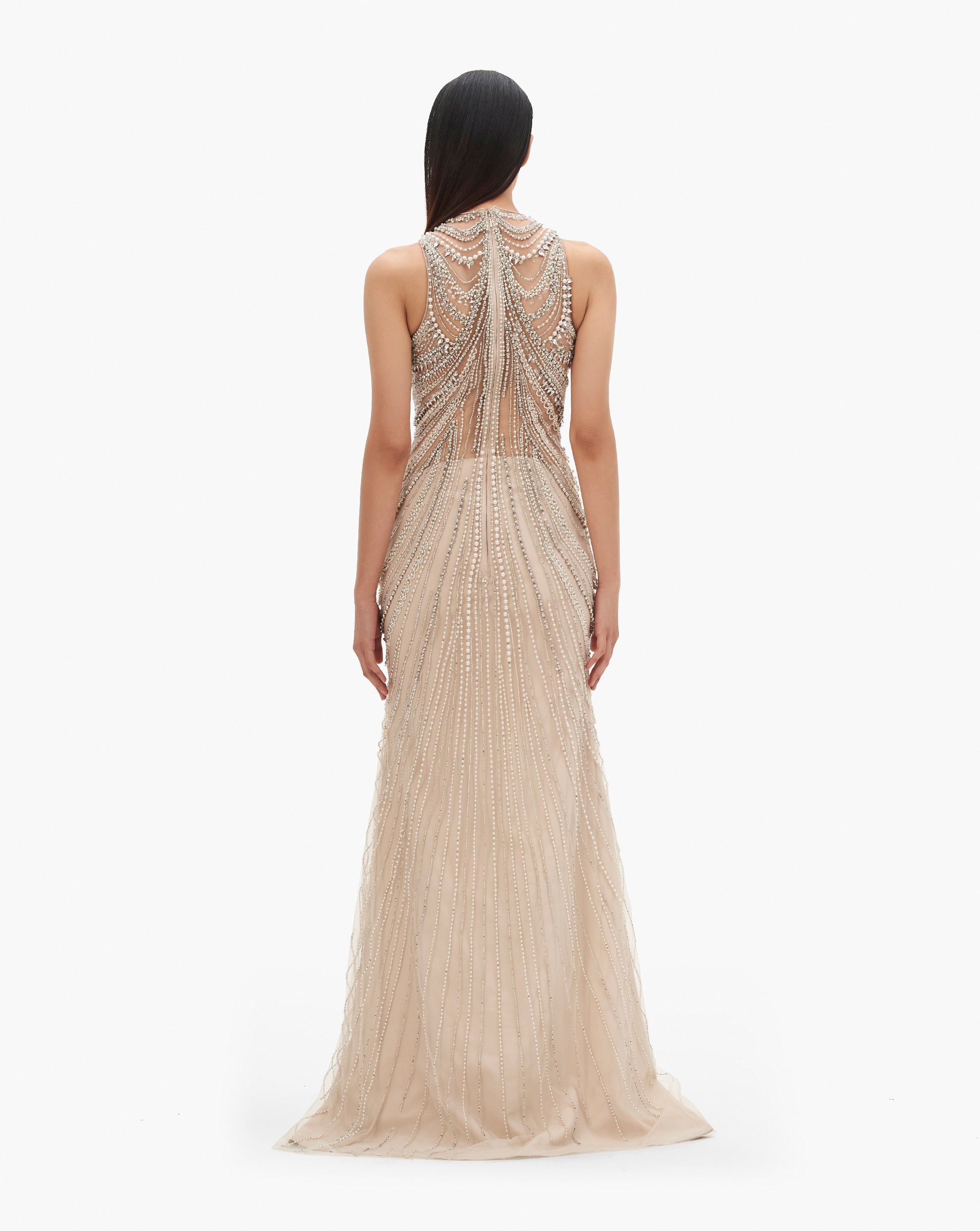 The Roman High-Neck Gown