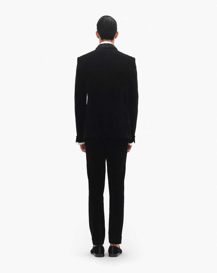 Classic Embroidered Lapel Tuxedo