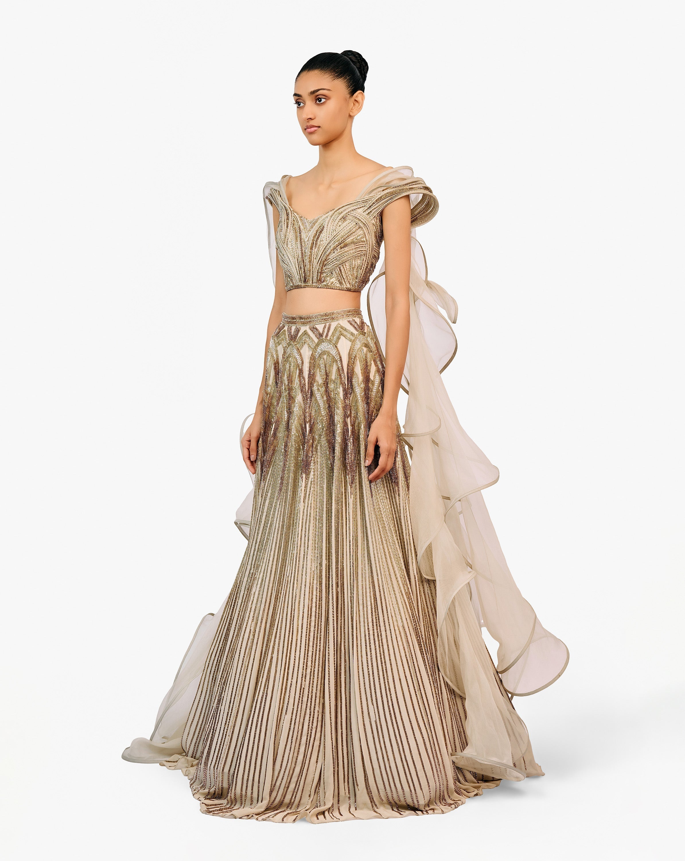 The Ether Sculpted Lehenga