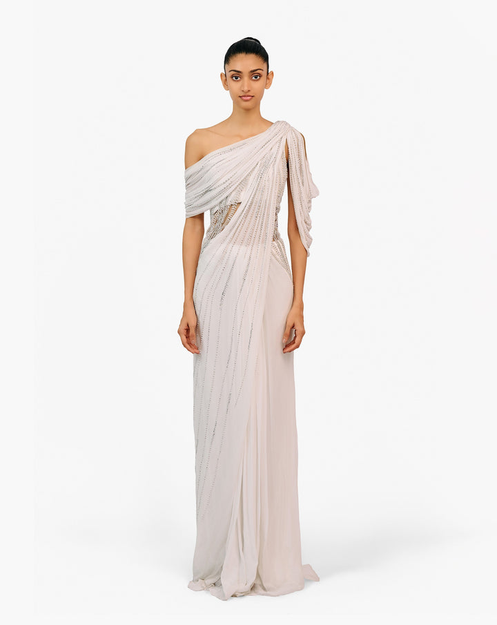 The Grecian Mist Saree