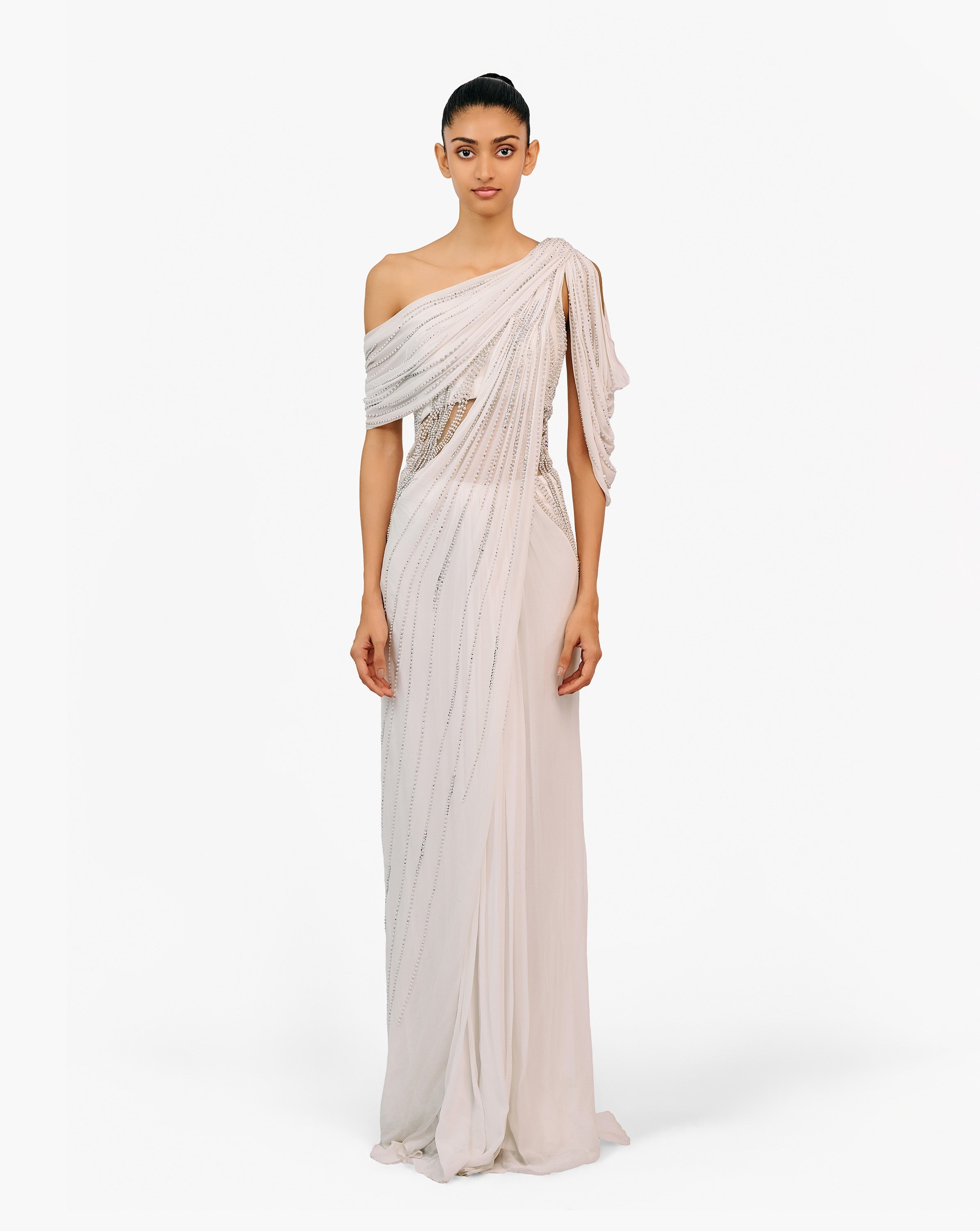 The Grecian Mist Saree