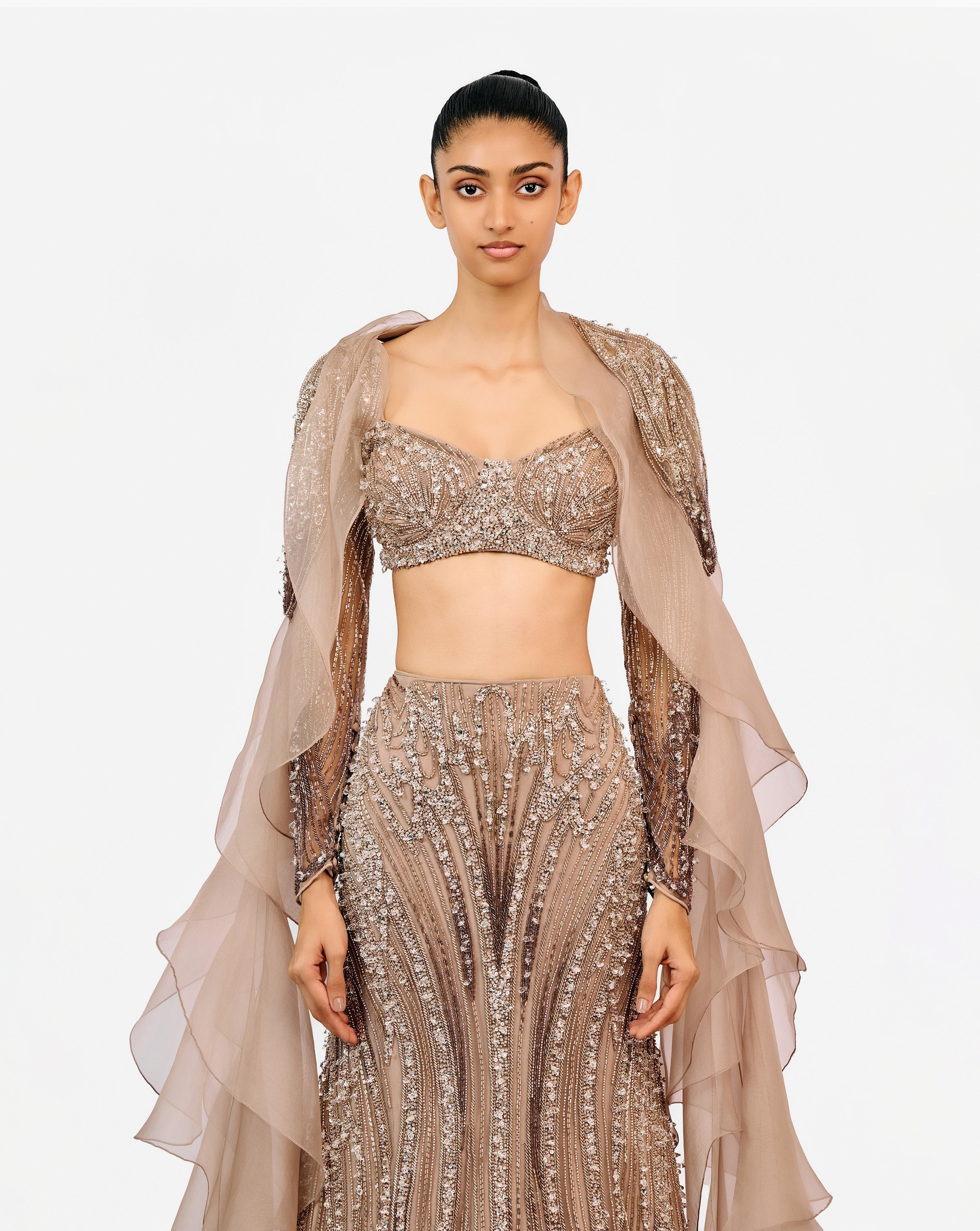 The Zephyr Cape Lehenga