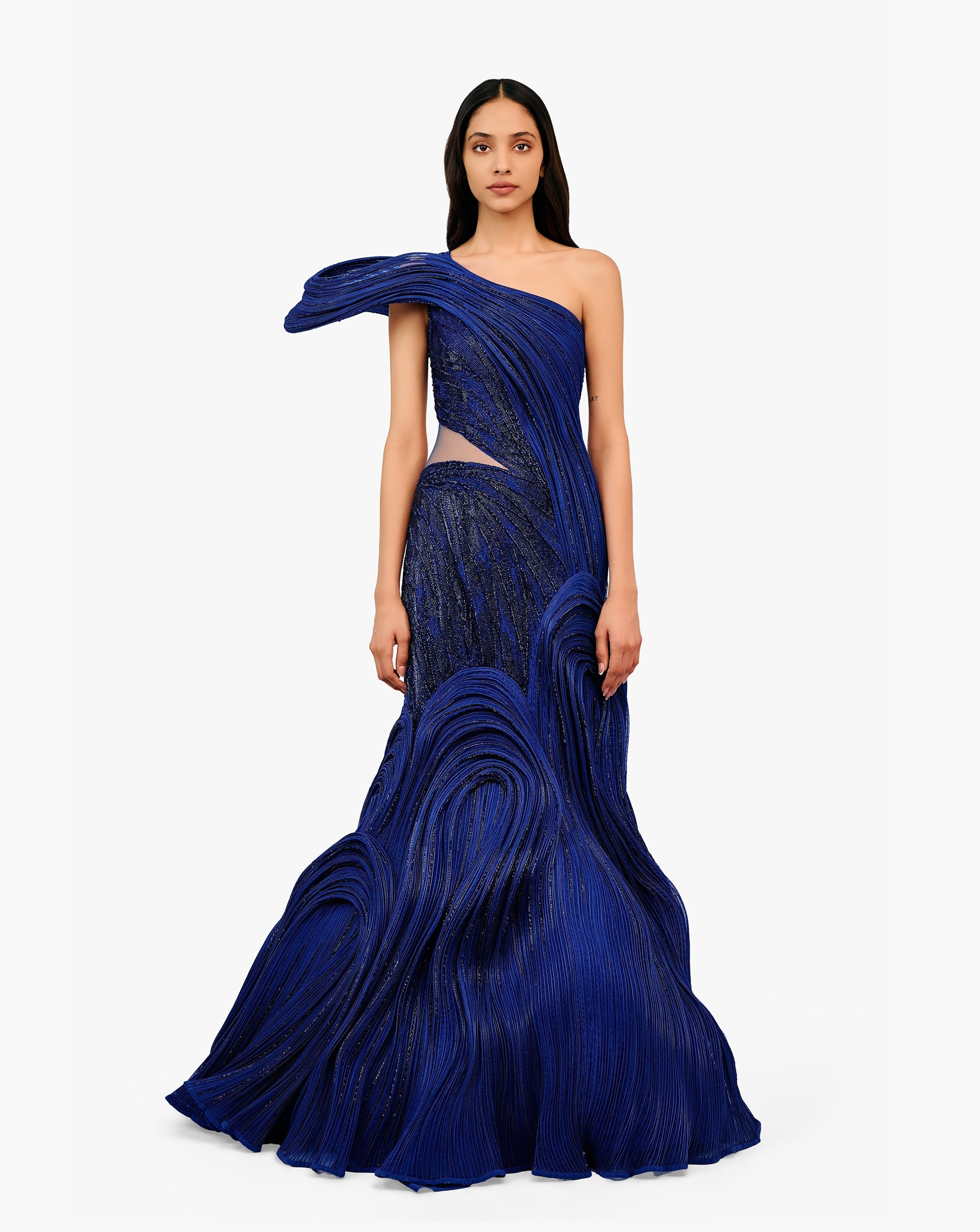The Electric Sculpted Glow Gown