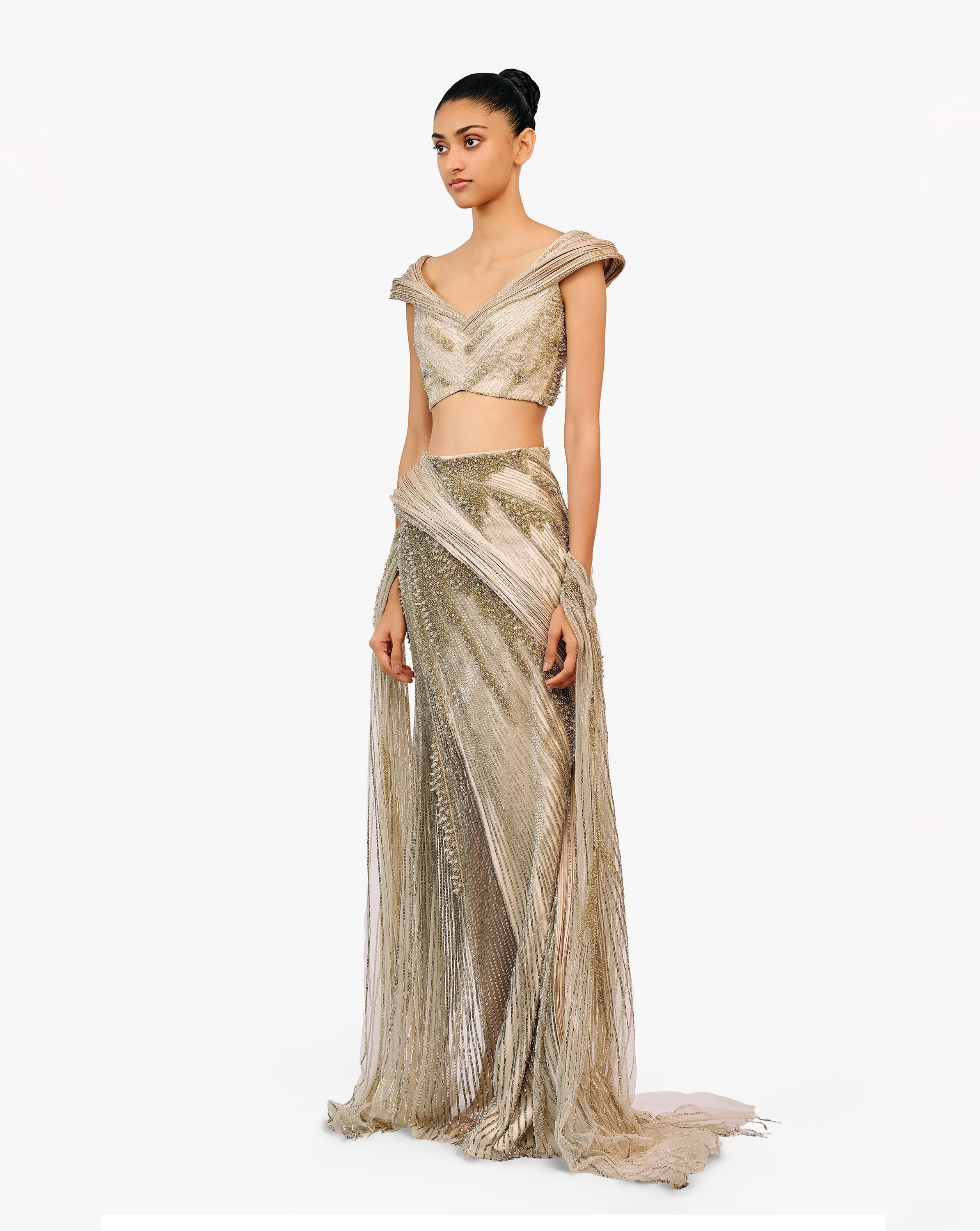 The Aurora Beaded Lehenga