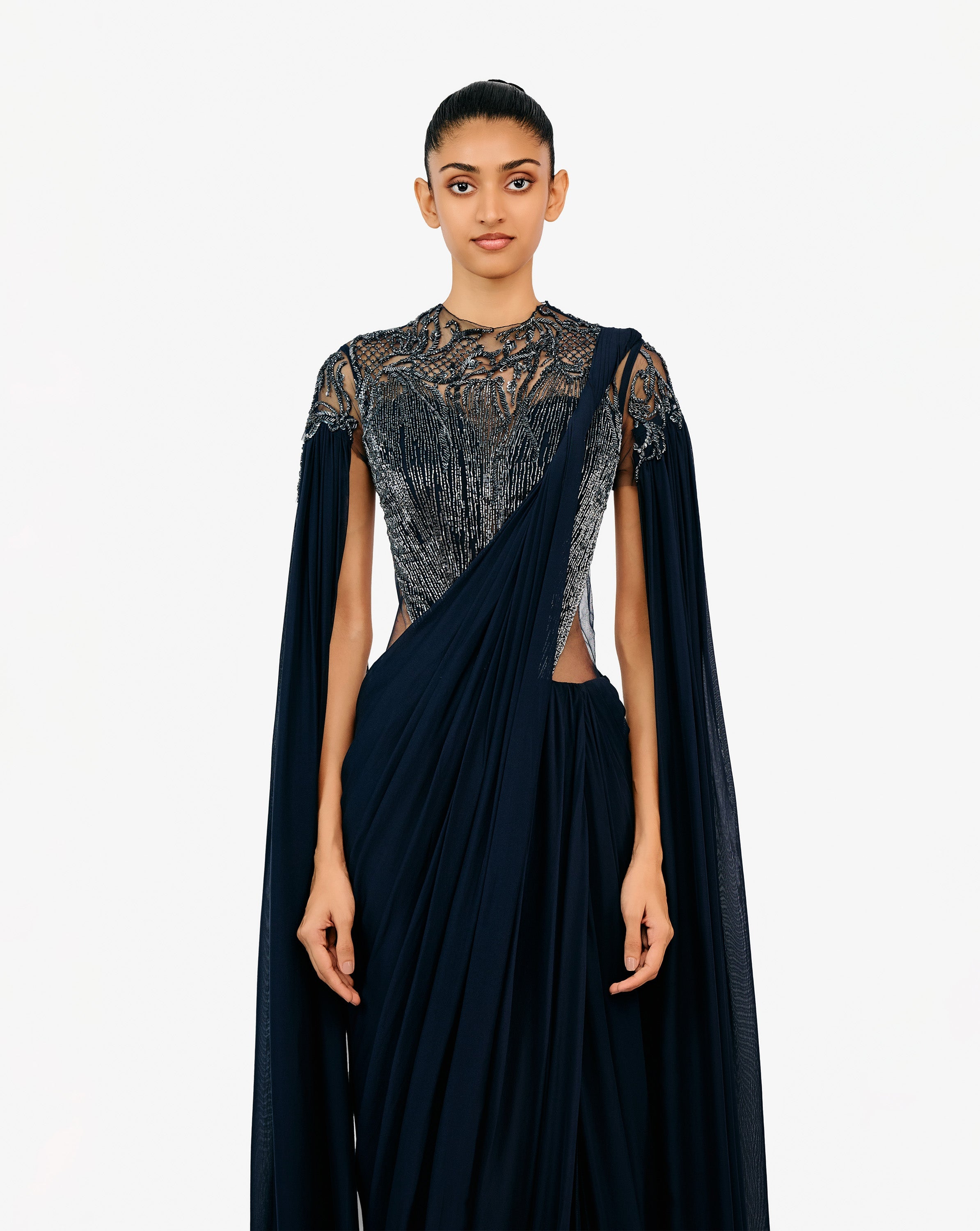 The Eclipse Realm Saree Gown