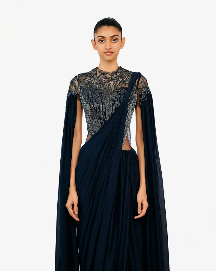 The Eclipse Realm Saree Gown