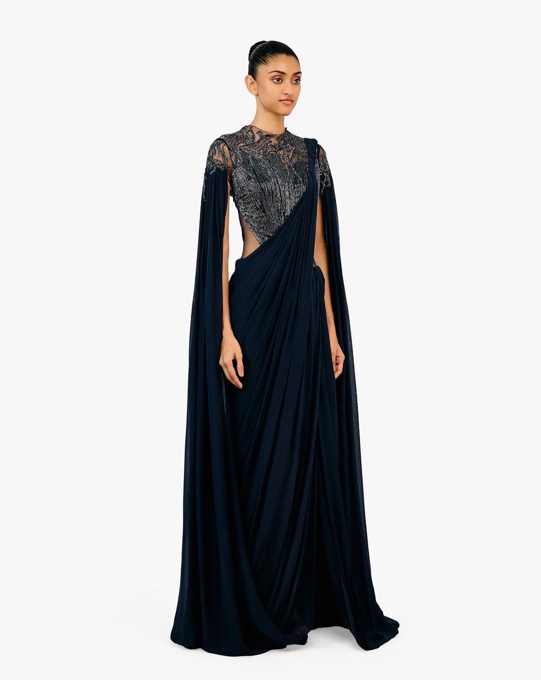 The Eclipse Realm Saree Gown