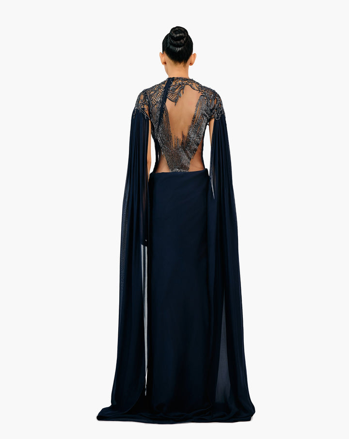 The Eclipse Realm Saree Gown