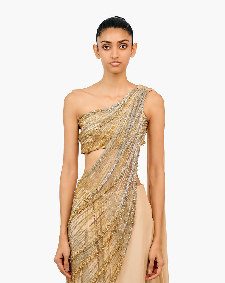 The Nova Drape Saree Gown
