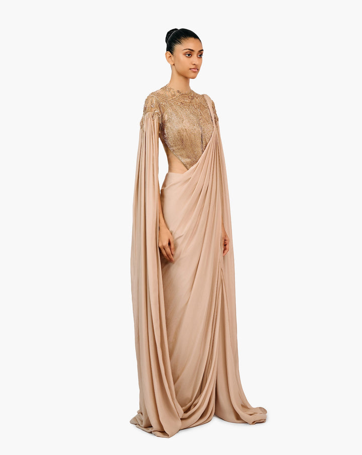 The Eclipse Realm Saree Gown