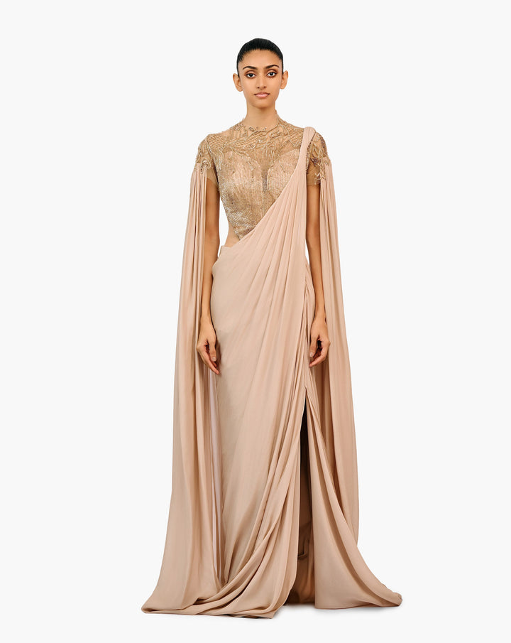 The Eclipse Realm Saree Gown