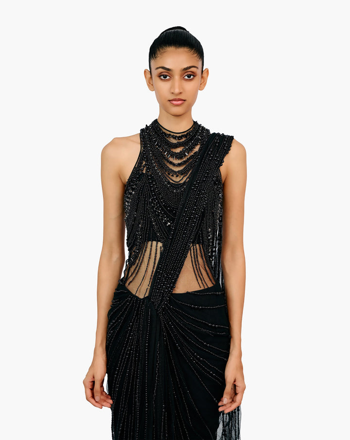 Gaurav Gupta Designer black Sarees for women 