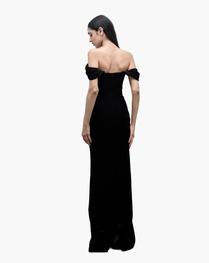 The Noir Column Gown