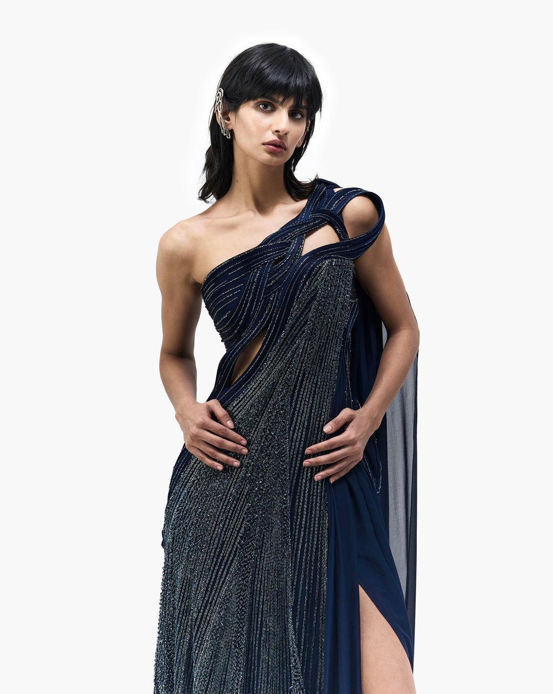 The Sculpted Drape Saree Gown