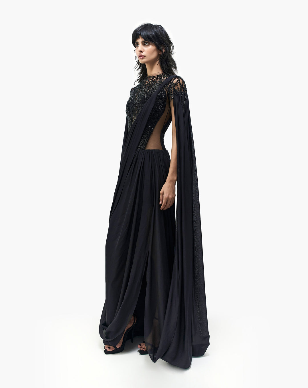 The Eclipse Realm Saree Gown
