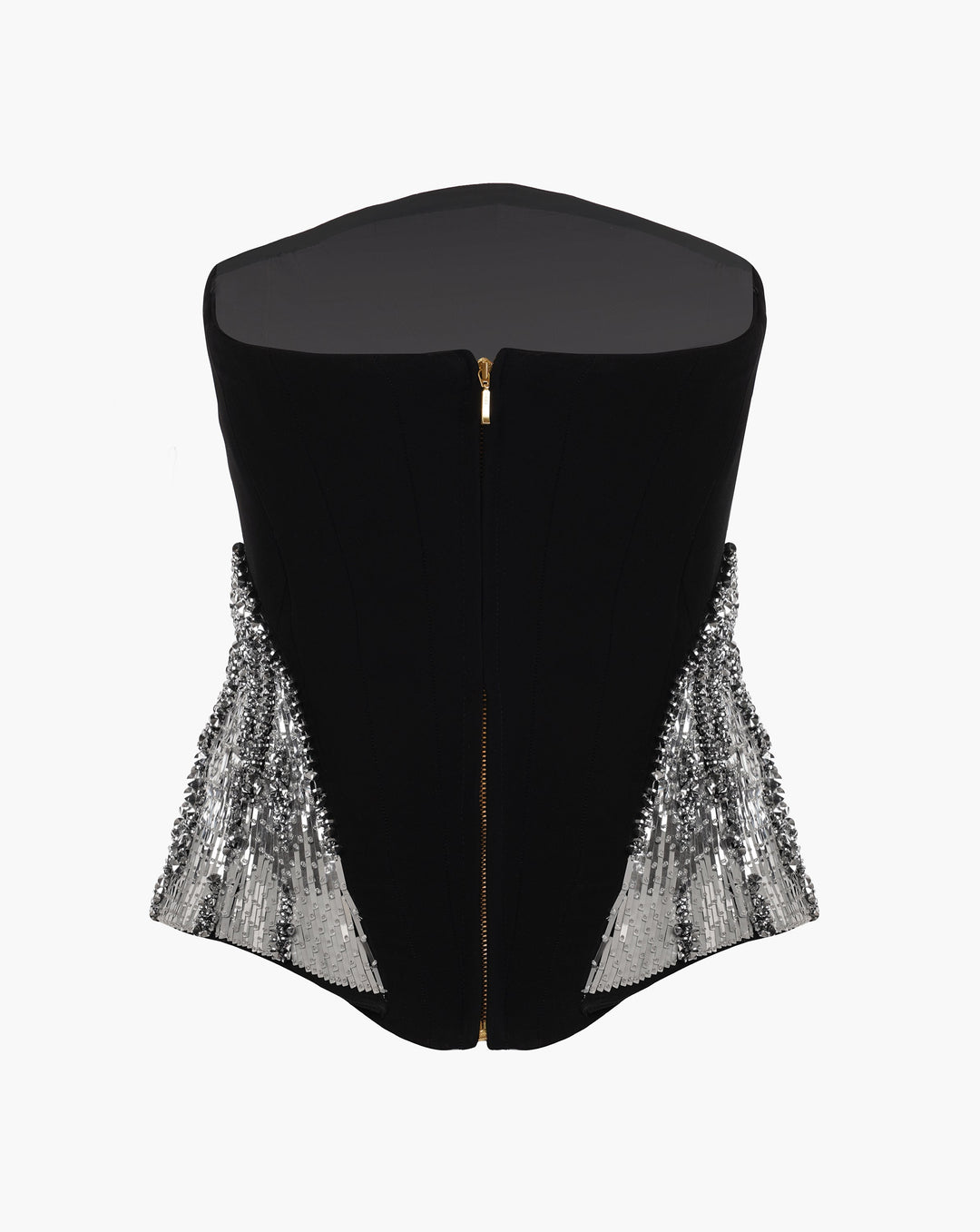 The Black Corset Peplum Top