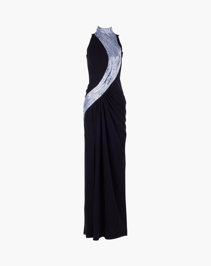 The Wave Embroidered Gown