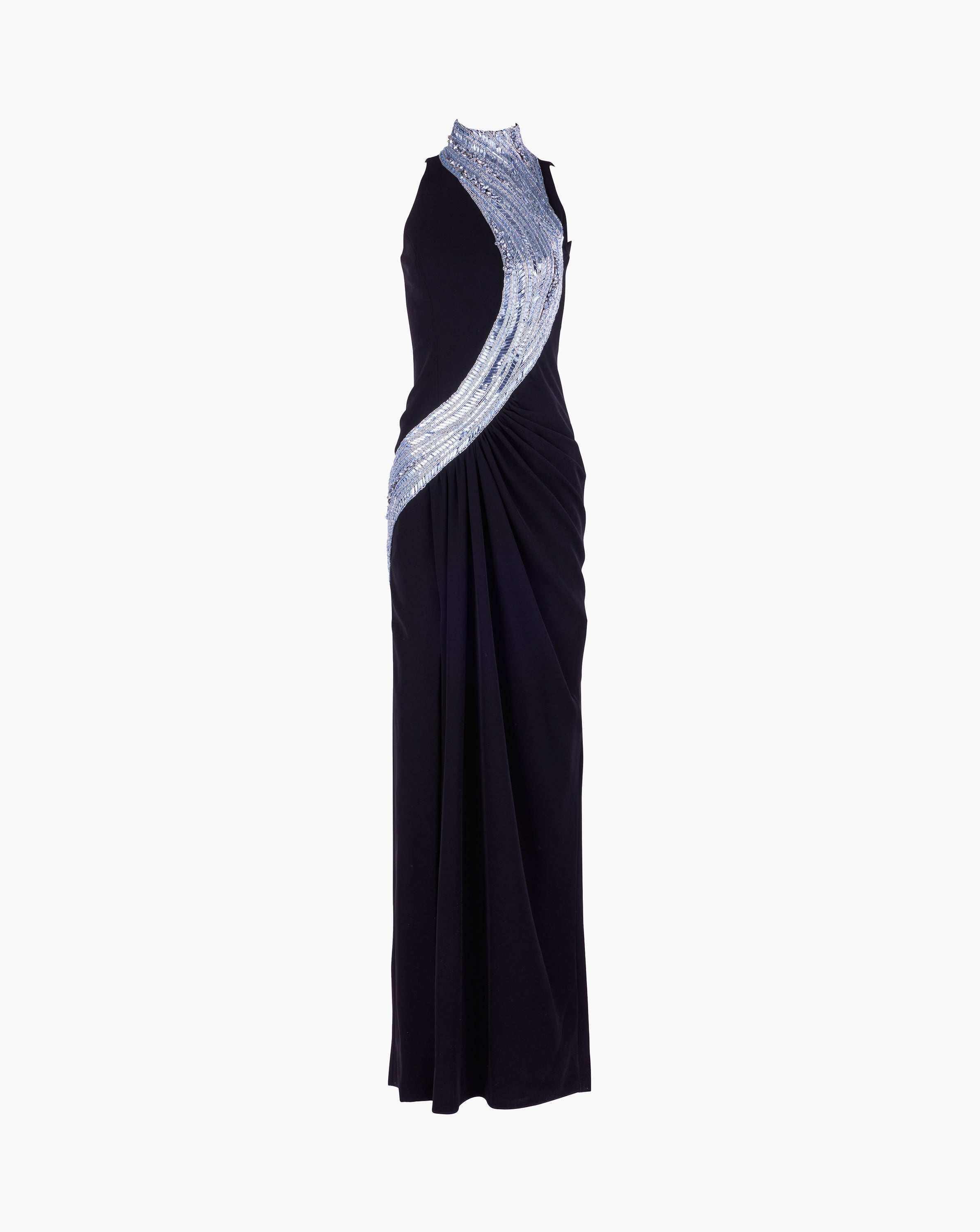 The Wave Embroidered Gown