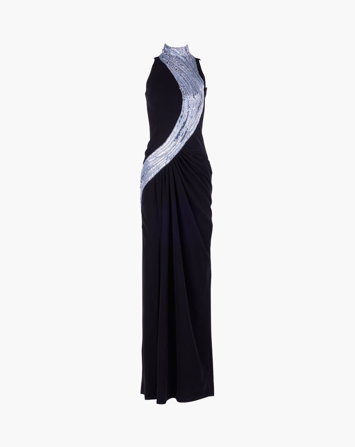 The Wave Embroidered Gown