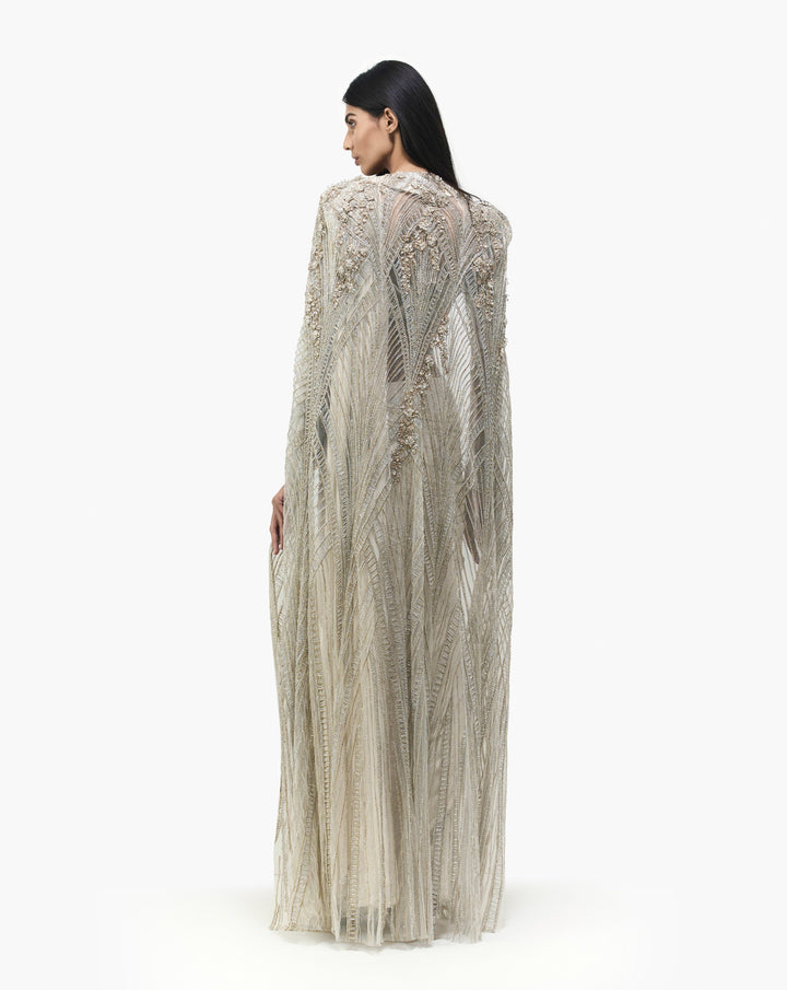 The Cosmic Crystal Saree