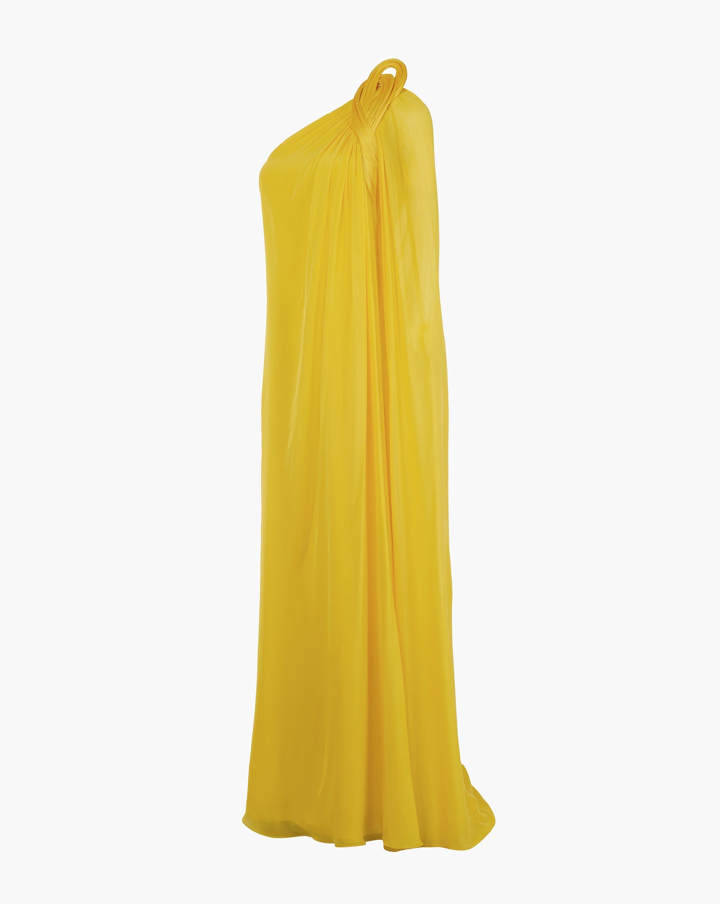 The Solaris Yellow One-Shoulder Gown
