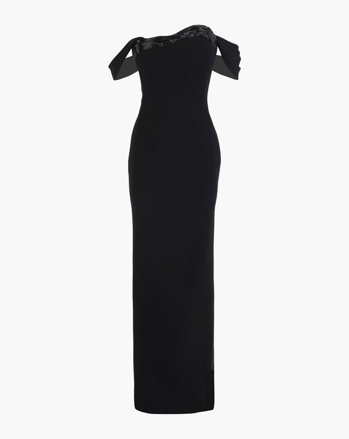 The Noir Column Gown