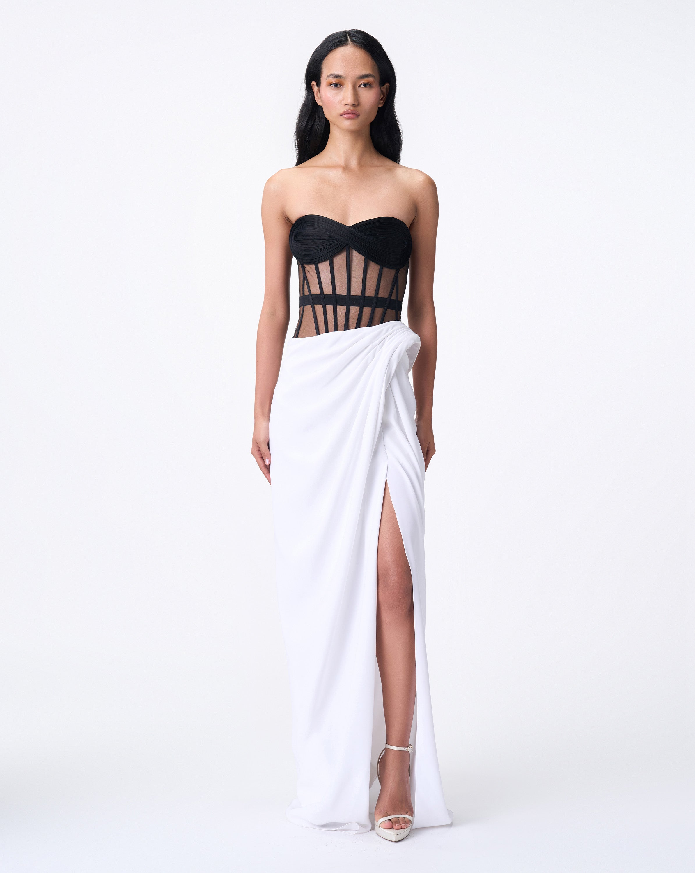 Dichrome Sculpted Corset Gown