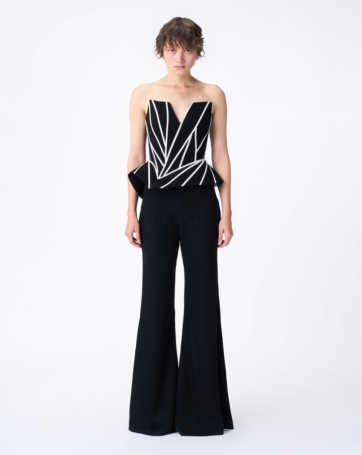 Dichrome Peplum Corset Top