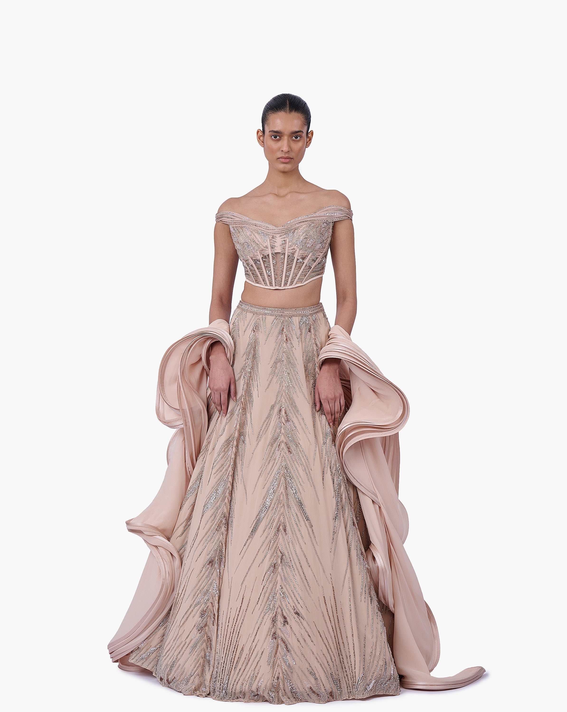 The Ethereal Crest Lehenga