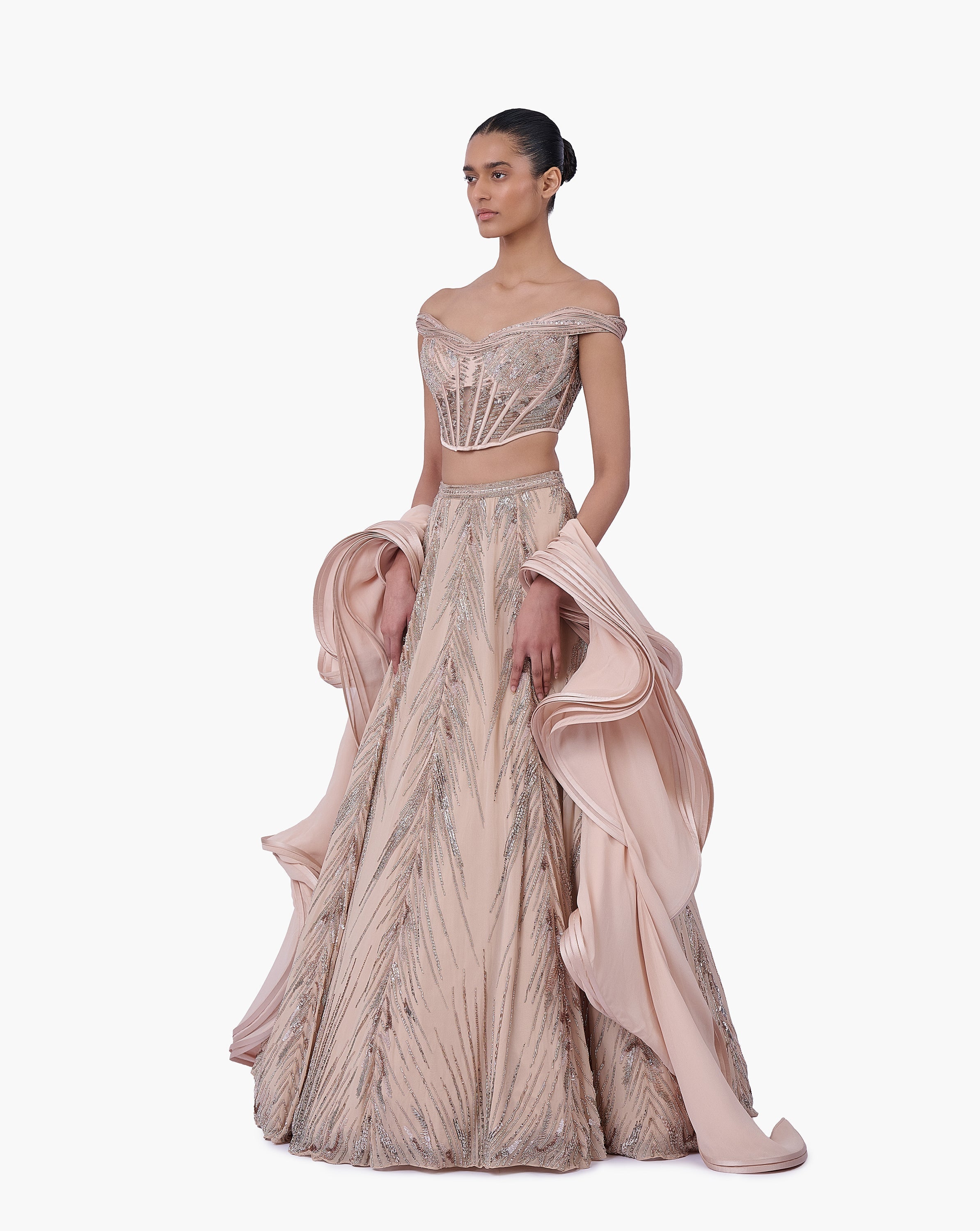 The Ethereal Crest Lehenga