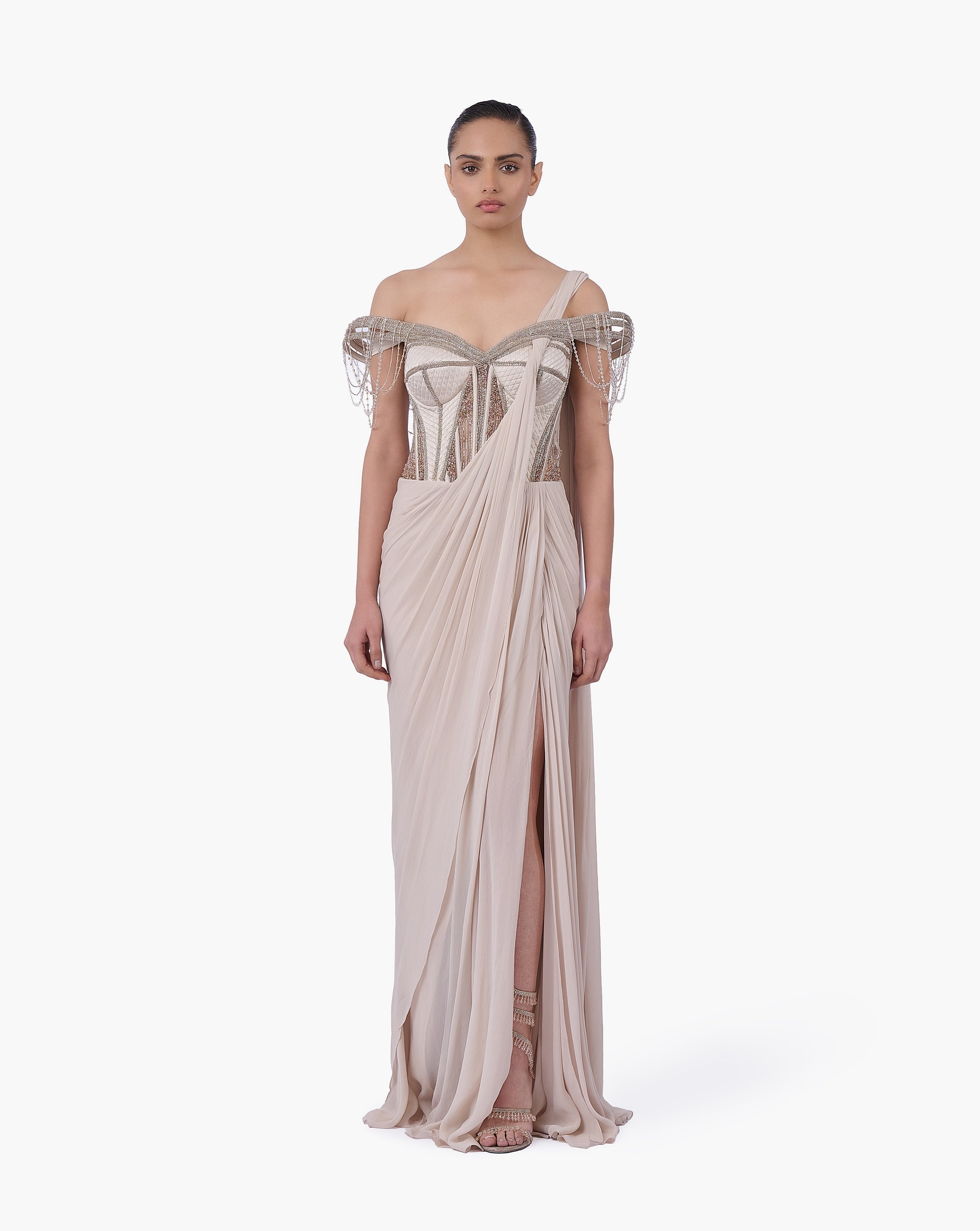 The Corset Bodice Saree Gown