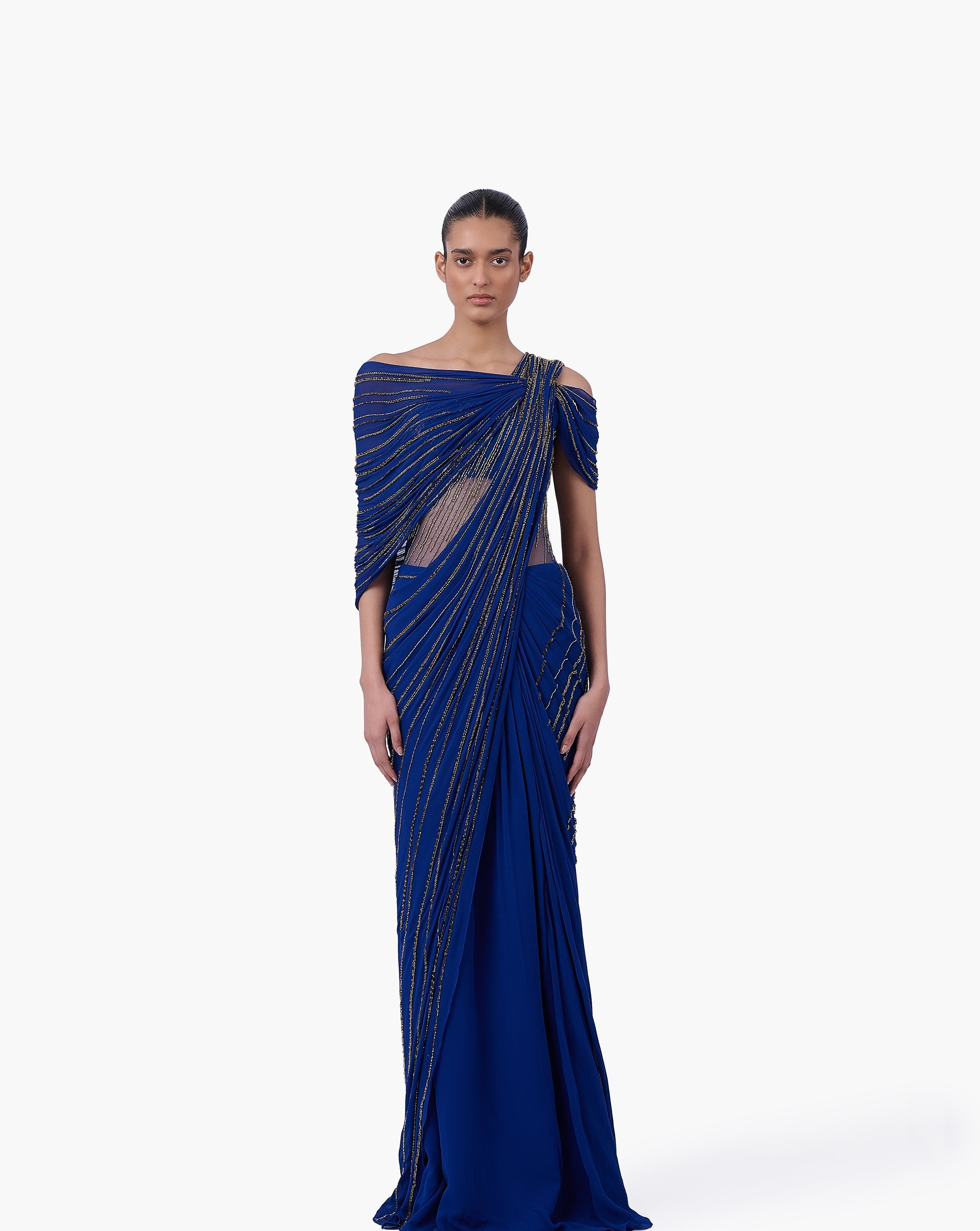 The Meridian Drape Saree Gown
