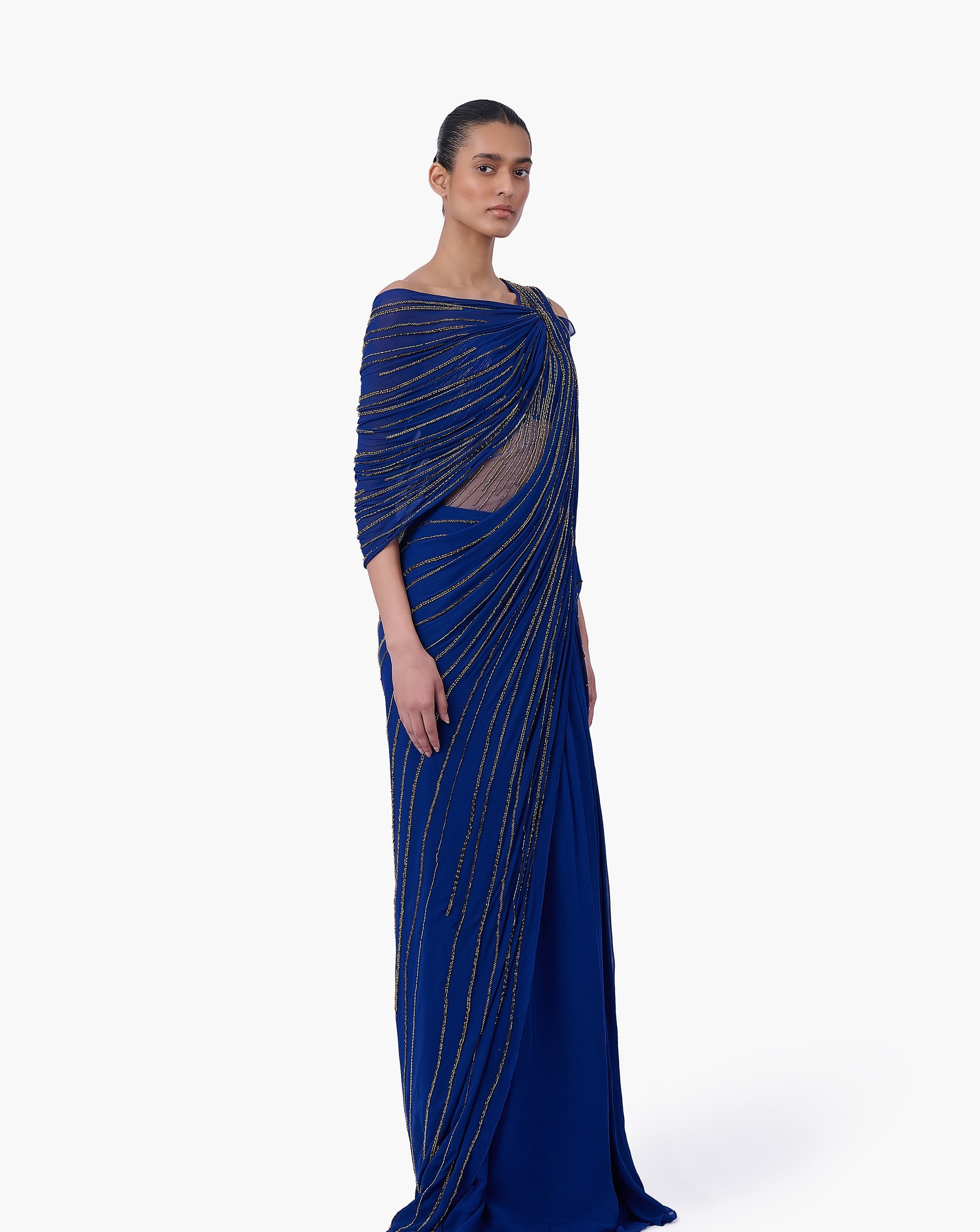 The Meridian Drape Saree Gown