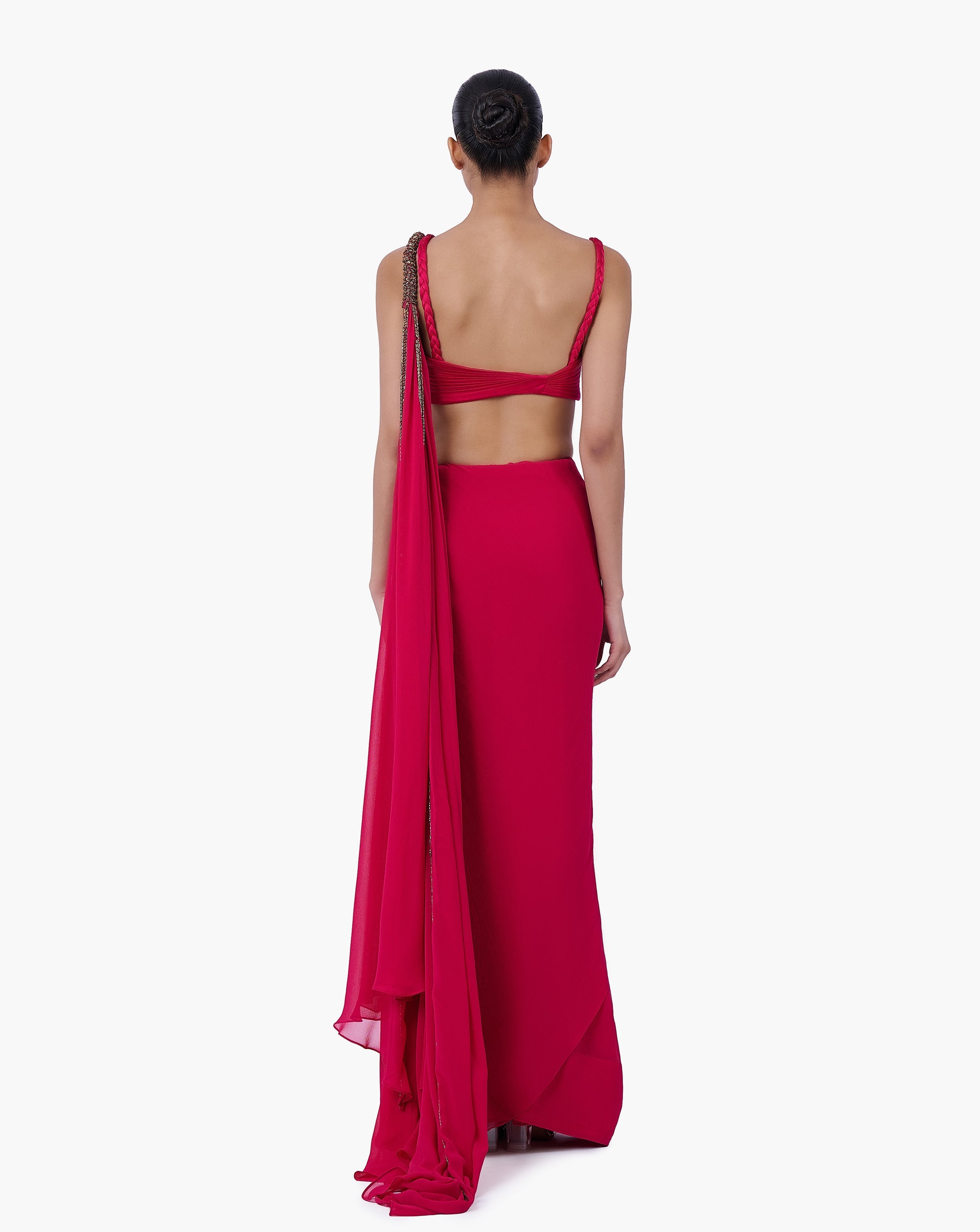 The Cascade Chain Saree