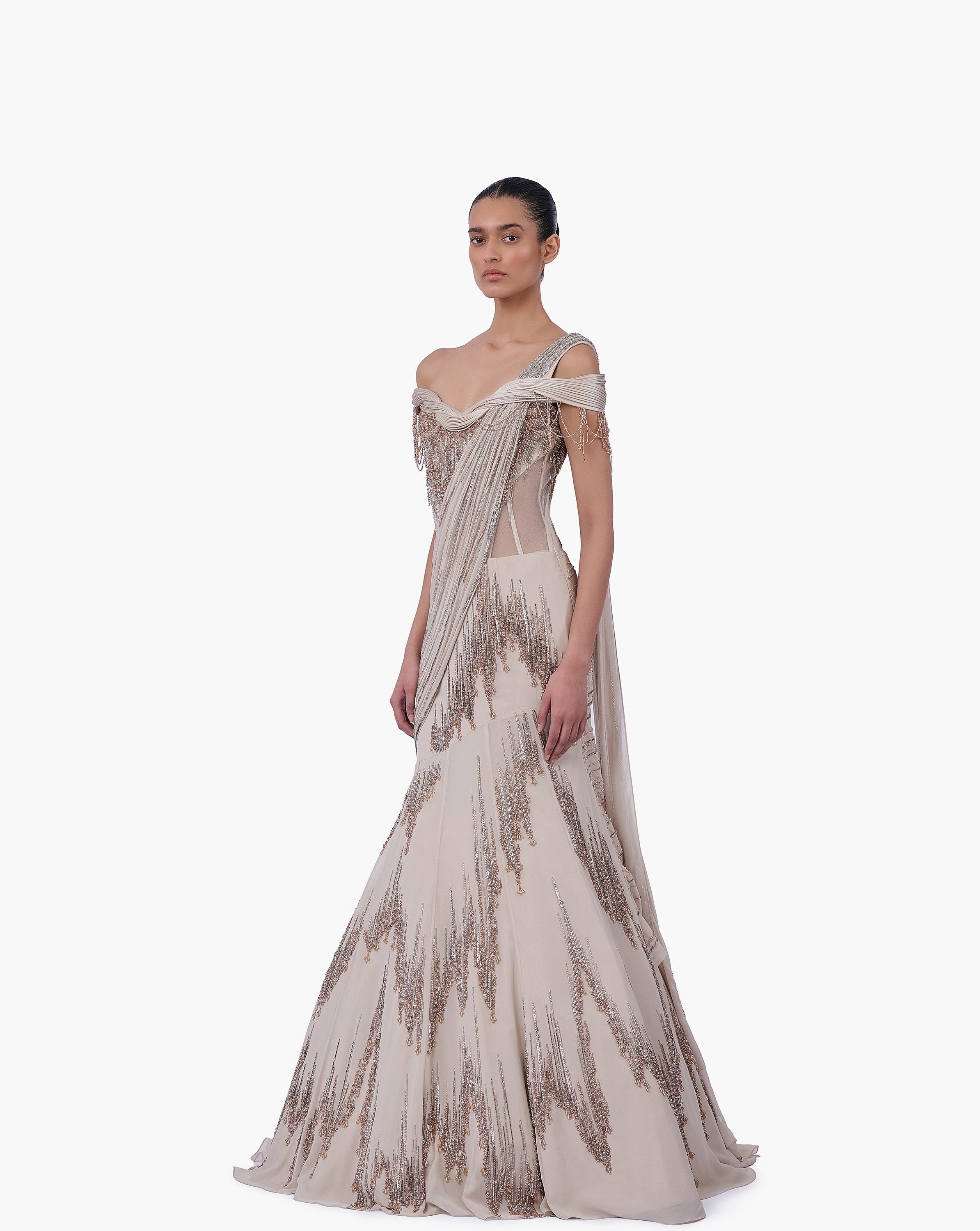 The Sovereign Drape Lehenga