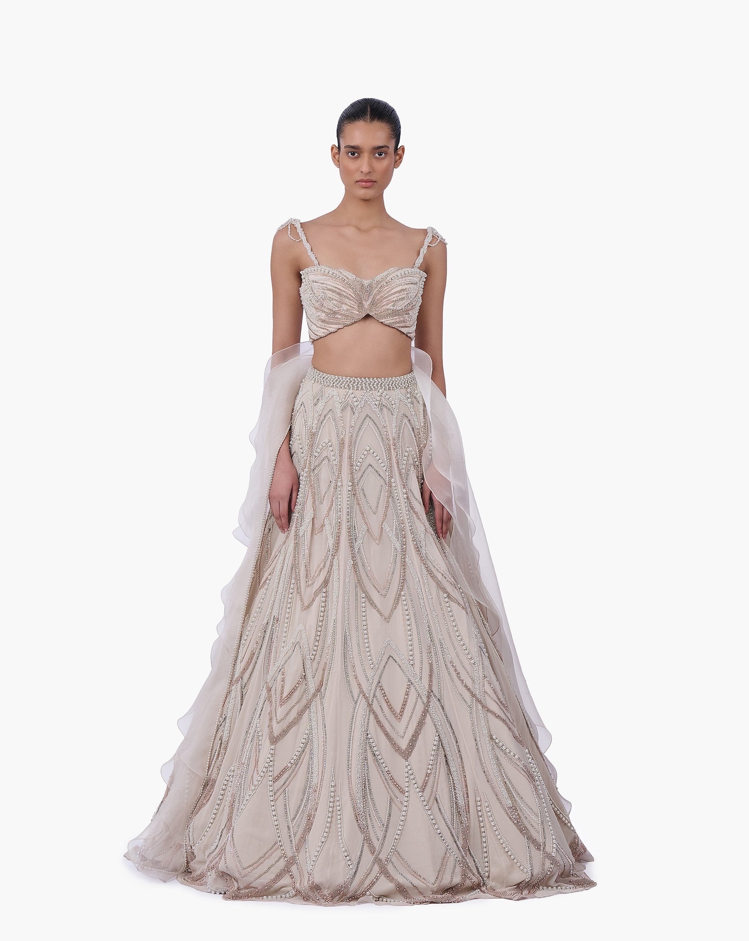The Aureate Bloom Lehenga