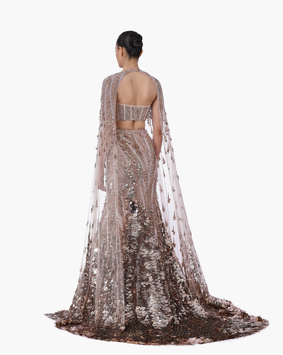 Crystallised Scale Lehenga