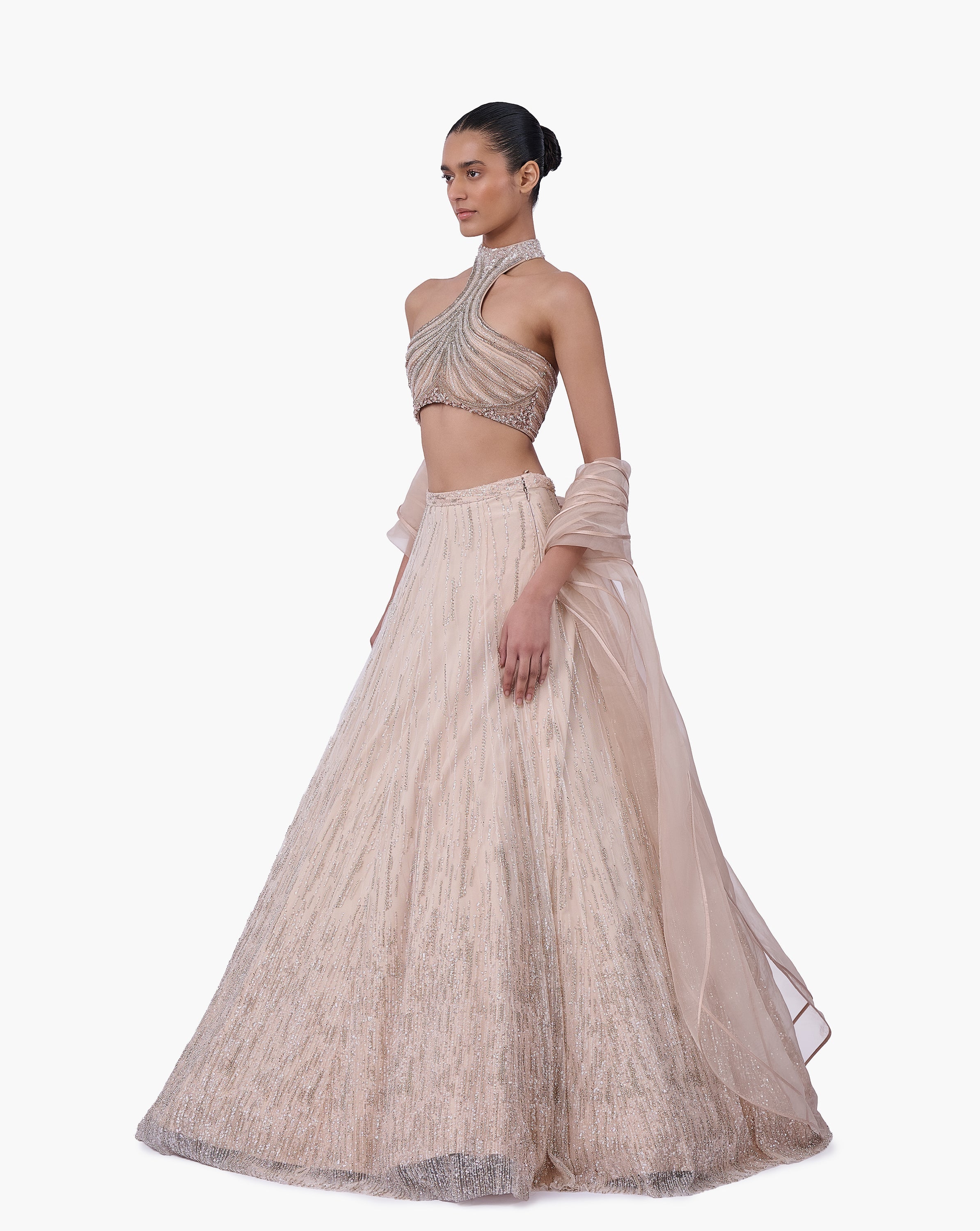 The Embellished Halter Lehenga