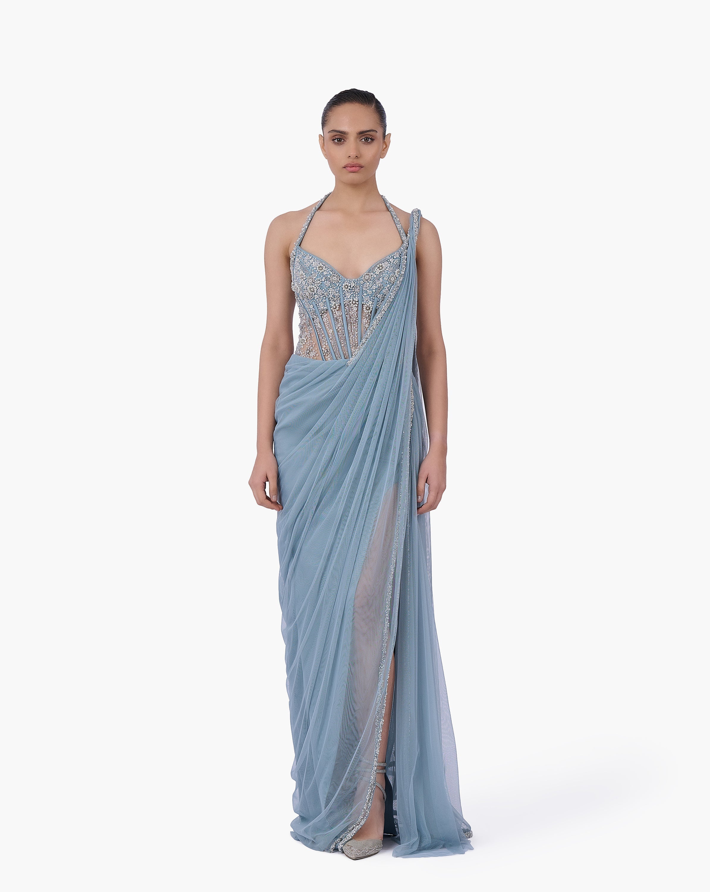 The Skydust Saree Gown
